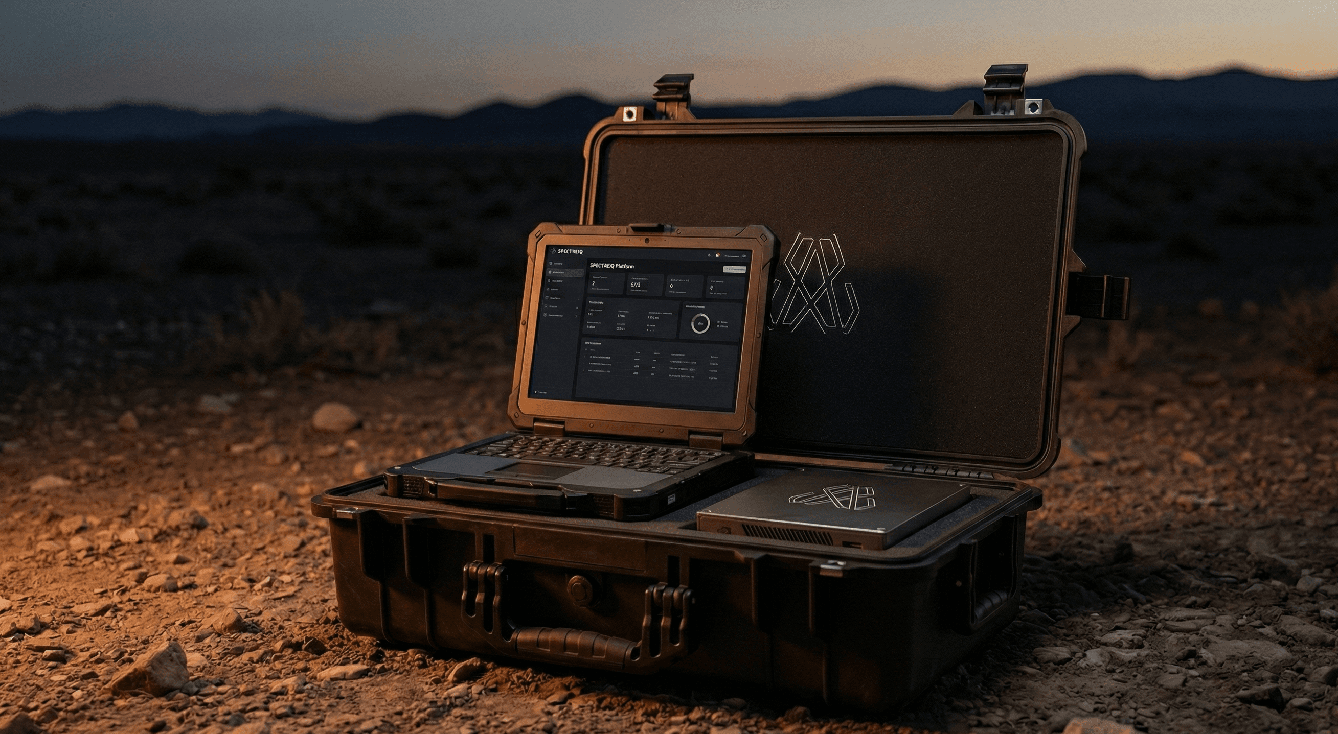 SPECTREIQ ALPACA system deployed in desert environment